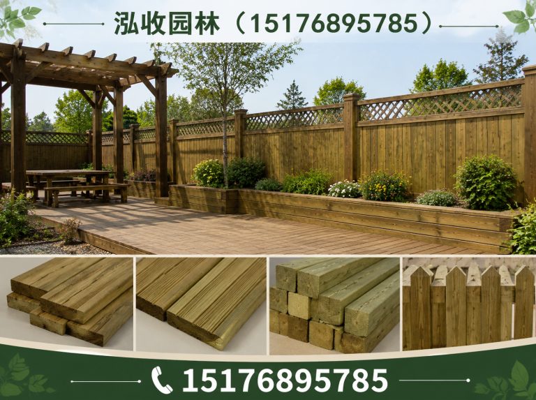 白银防腐木展示图